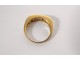 Solid gold ring 18ct Balmain Paris aquamarines gold ring 3.65gr XXth