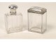 Toiletries, bottles crystal and silver, nineteenth