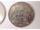 Lot 3 coins silver 10 francs 1965-66 50 francs 1978 Hercules France Dupré