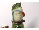 Porch porcelain polychrome parakeet parrot bird wood nineteenth Germany