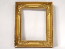 Empire frame gilded stucco palmettes flowers antique nineteenth century frame