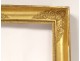 Empire frame gilded stucco palmettes flowers antique nineteenth century frame