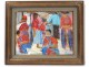 HST painting Glaziou women scene market Peru South America painting twentieth