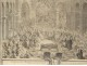 Engraving Cochin ceremony Wedding Louis Dauphin Marie Thérèse Versailles 18th