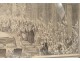 Engraving Cochin ceremony Wedding Louis Dauphin Marie Thérèse Versailles 18th