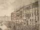 Engraving Venice Regatta King Denmark Foscari Palace Luca Carlevaris Eighteenth