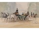 The Belle Epoque carriage watercolor Tournier nineteenth