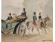 The Belle Epoque carriage watercolor Tournier nineteenth