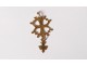 Huguenot cross pendant solid gold 18 carat dove Saint-Esprit nineteenth