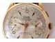 Chronograph Nivor La Chaux 18K solid gold watch Swiss Watch XX