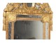 Mirror Louis XVI pediment carved gilded wood parecloses Provencal 18th