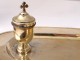 Needed baptism silver vermeil shell bulb Minerve Berger-Nesme 19th