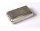 Snuffbox solid silver box monogram Minerva silver 42gr nineteenth century