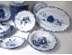 43PC earthenware service Creil Montereau decor Parisian Richard XIX