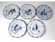 43PC earthenware service Creil Montereau decor Parisian Richard XIX