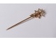 Tie pin jewel cross huguenote dove Saint-Esprit gilded metal twentieth