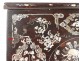 Mother of pearl wooden tray characters women landscape bamboo Vietnam nineteenth century