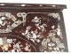 Mother of pearl wooden tray characters women landscape bamboo Vietnam nineteenth century