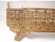 Fruit bowl centerpiece brass golden Baccarat crystal nineteenth century