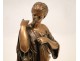 Bronze statue of Diana Gabi signed Barbedienne nineteenth