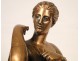 Bronze statue of Diana Gabi signed Barbedienne nineteenth