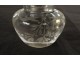 Small inkwell engraved crystal torch quiver knots Napoleon III nineteenth