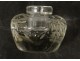 Small inkwell engraved crystal torch quiver knots Napoleon III nineteenth