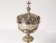 Ciborium Silver Vermeil Filigree Minerva Goldsmith Jamain &amp; Chevron Nineteenth