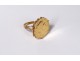 Gold coin ring 20 francs 1909 Marianne Rooster French Republic 10,13gr