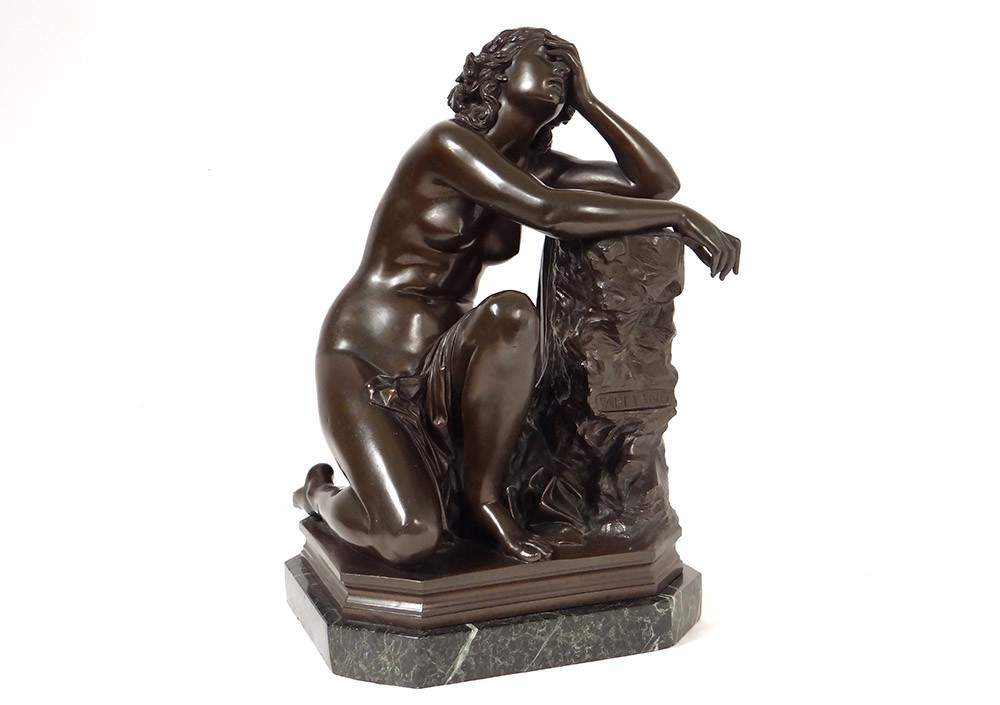 Details About Sculpture Bronze Loved Millet Ariane Ariadne Mythology 1857 19th Century - 