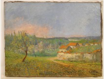 HST Spring Village Landscape Edouard Febvre twentieth