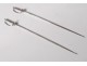 2 skewers skewers hâtelets swords sterling silver Vieillard Paris 40gr XIXth