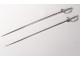 2 skewers skewers hâtelets swords sterling silver Vieillard Paris 40gr XIXth