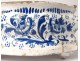 Refreshment faience Saint-Cloud monochrome blue shell flowers eighteenth