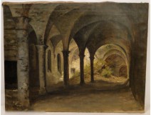 HST Interior Painting School cloister Breton twentieth