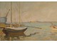 HST Impressionist Landscape seaside port of Blaye twentieth