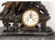 Large clock regulator woman antique Venus Cupid marble 67cm clock 19th