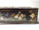 Glove box painted wood nacre birds flowers landscape Napoleon III nineteenth