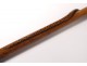 Cane of hairy carved wood snake cross Lorraine Memo Folk Art XXth