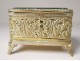 Jewel box box gilded brass beveled glass engraved Napoleon III nineteenth