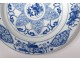 Porcelain plate India India Company white-blue signed XVIII