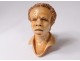 Small head of pipe sea foam carved Nubian man black meerschaum nineteenth