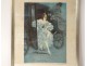 Color lithograph Louis Icart Elegant woman Carriage Belle-Epoque twentieth