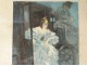 Color lithograph Louis Icart Elegant woman Carriage Belle-Epoque twentieth