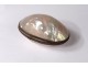 Mother of pearl egg holder gold metal chaplet box nineteenth century