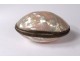 Mother of pearl egg holder gold metal chaplet box nineteenth century