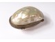 Mother of pearl egg holder gold metal chaplet box nineteenth century