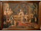 HST Orientalist Painting Palace Bali by Hokfer twentieth