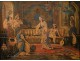 HST Orientalist Painting Palace Bali by Hokfer twentieth