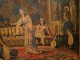 HST Orientalist Painting Palace Bali by Hokfer twentieth